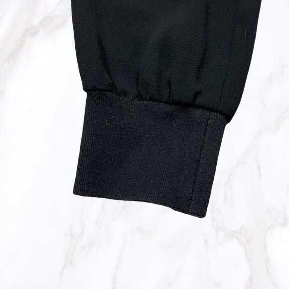 Vince Women's Black Elastic Waist Zip Up Joggers, Size 6 - Picture 4 of 6